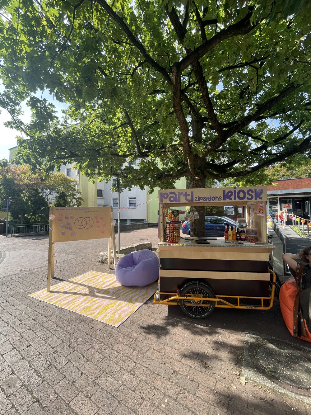 Partizipationskiosk mit Chill-Area